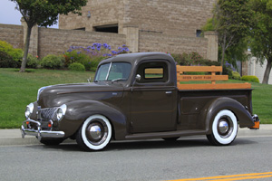 Click to View Roy Brizio Street Rods Completed Cars - Bob McDonald 40 pick up